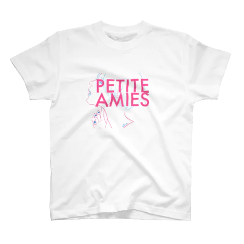 PETITE AMIES ショートヘアちゃん　白 スタンダードTシャツ