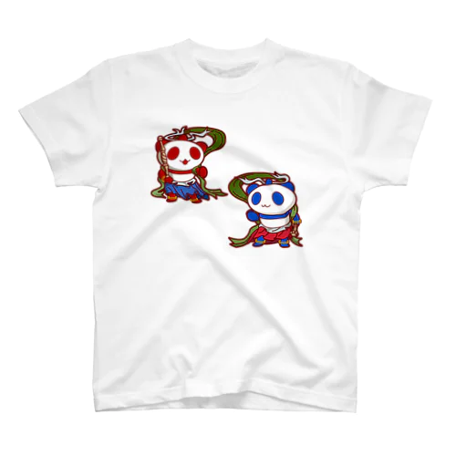 仁王パンダ　阿吽 Regular Fit T-Shirt