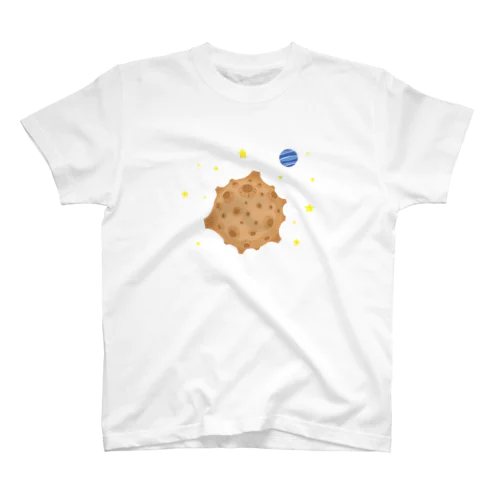 古いSFに出てきそうなデコボコのクレーターの惑星です! スタンダードTシャツ