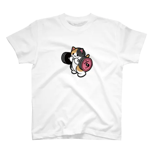 ばーべるニャンコ（三毛猫ver.） 티셔츠