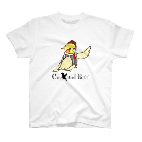 Cockatiel PartYビッグロゴアイテム(ロゴ黒文字) Regular Fit T-Shirt