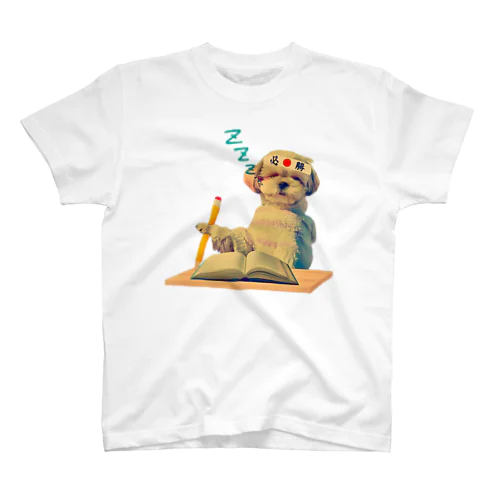 受験勉強犬 スタンダードTシャツ