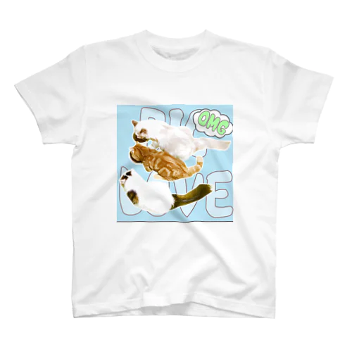 日笠さん家の猫ちゃんTシャツ 티셔츠