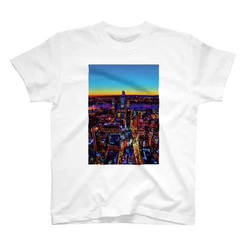 ニューヨーク マンハッタンの夕暮れ Regular Fit T-Shirt
