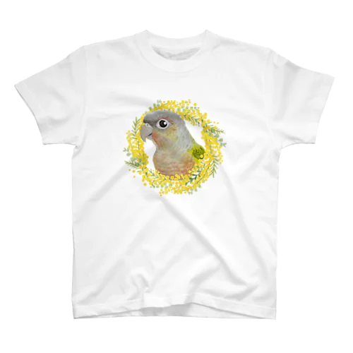 039 ウロコインコパイナップル ミモザのリース Regular Fit T-Shirt