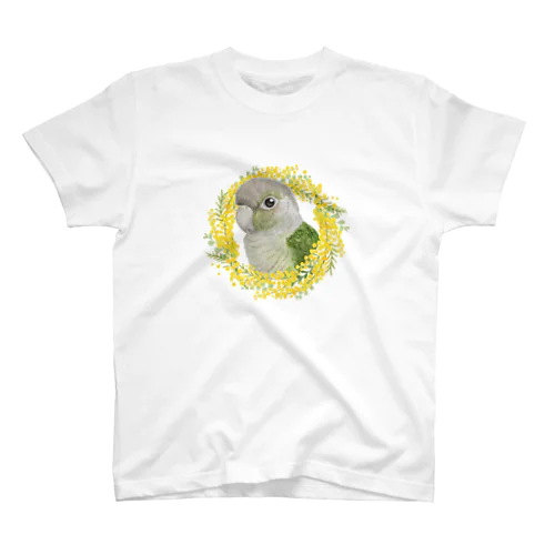 040 ウロコインコシナモン ミモザのリース Regular Fit T-Shirt