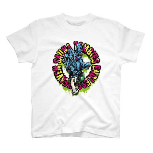 SAUNA ZOMBIES - ZOMBIE HAND- Regular Fit T-Shirt