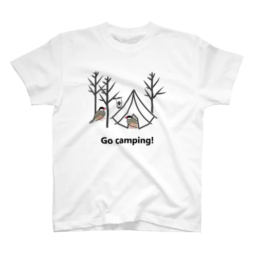 桜文鳥のキャンプ Regular Fit T-Shirt