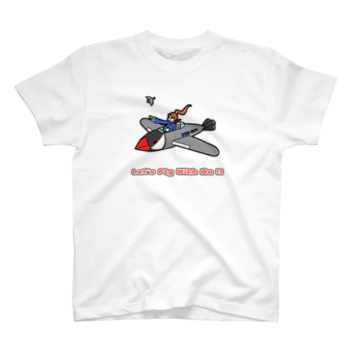 【ノーマル文鳥】文鳥飛行機 Regular Fit T-Shirt
