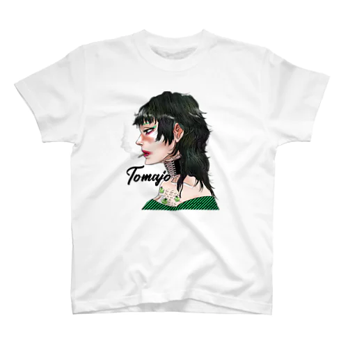 tomajo #025 グリーンゼブラ スタンダードTシャツ