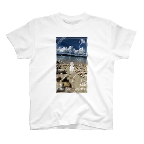 夏を感じる海の景色【暗】 Regular Fit T-Shirt