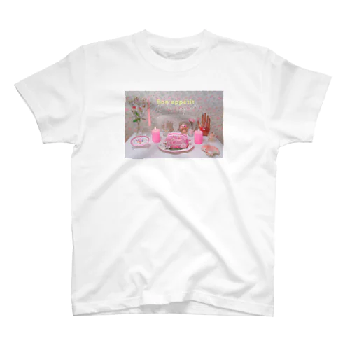 MICHU COQUETTE　「Bon appétit」 Regular Fit T-Shirt