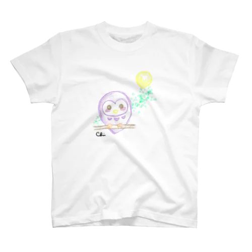 月夜の森のフクロウさん★新★ スタンダードTシャツ