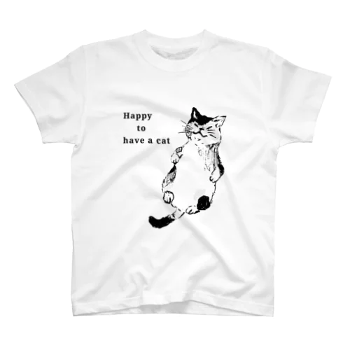 三毛猫のび～る a スタンダードTシャツ