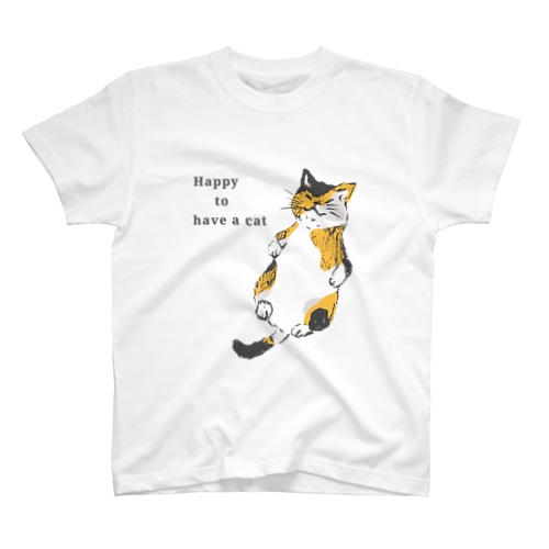 三毛猫のび～る a カラー Regular Fit T-Shirt