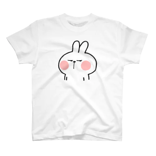 あまえんぼうさちゃん ゴキゲンななめ / Spoiled Rabbit Bad Mood スタンダードTシャツ