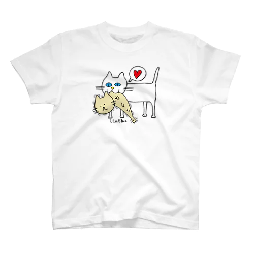 ガクブルししゃもねこ スタンダードTシャツ