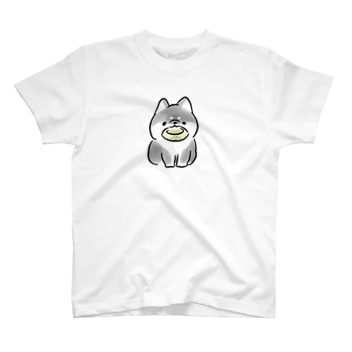 ほんわか黒しば(ごはん) Regular Fit T-Shirt