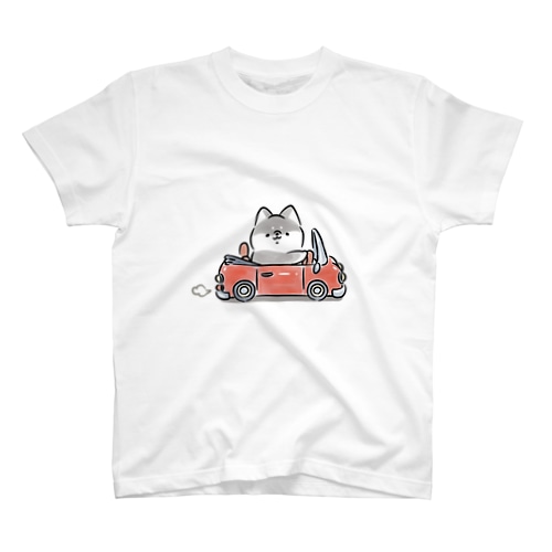 ほんわか黒しば(ドライブ) Regular Fit T-Shirt