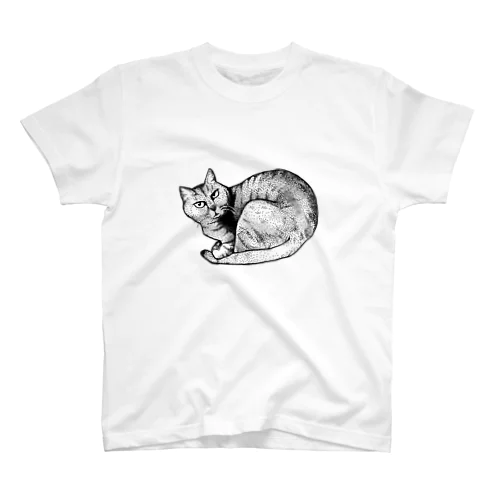 少しましなねこ（目つきが） Regular Fit T-Shirt