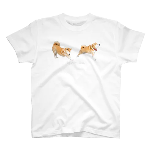 前後へ伸びる犬 Regular Fit T-Shirt