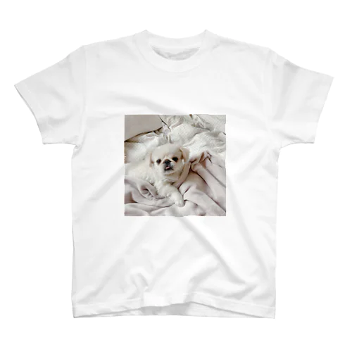 添い寝に誘う犬 Regular Fit T-Shirt