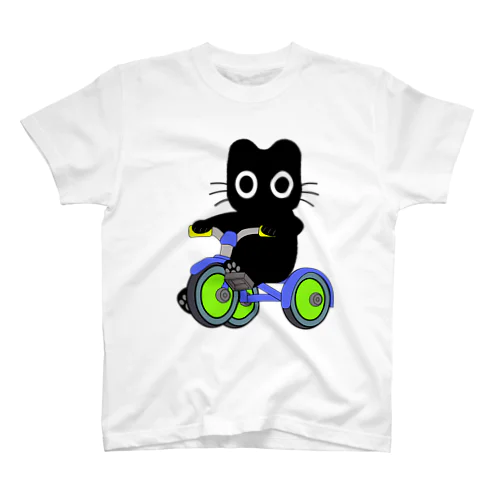 くろねこクロル（三輪車） スタンダードTシャツ