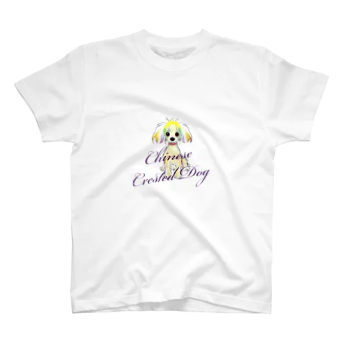 Chinese Crested Dog カラフル スタンダードTシャツ