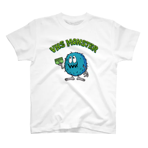 VHS MONSTER クラックロゴ（ライトグリーン版） スタンダードTシャツ