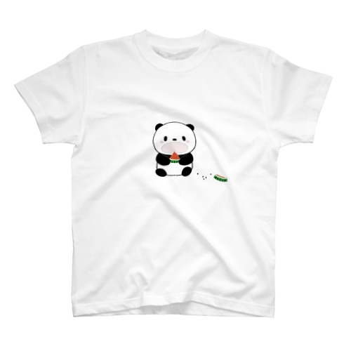 スイカを食べるパンダ Regular Fit T-Shirt