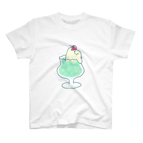 あざらしメロンソーダ浴 Regular Fit T-Shirt