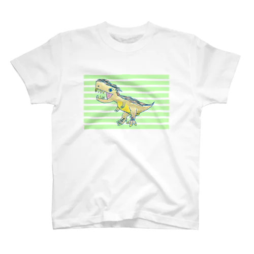 ライムグリーンのティラノサウルス Regular Fit T-Shirt