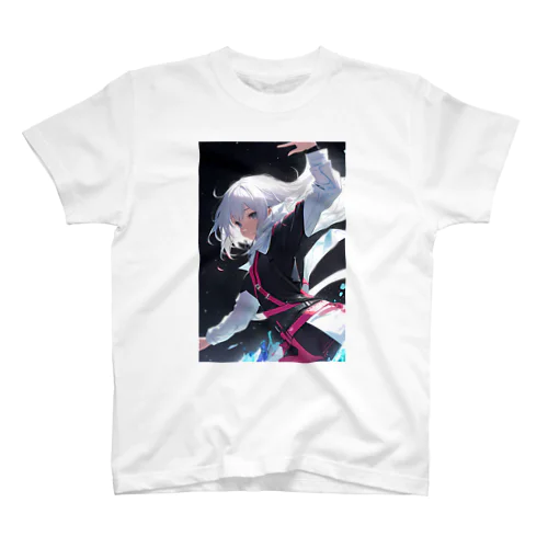 宇宙空間の少女 スタンダードTシャツ