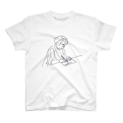 手紙を書くおばあちゃん Regular Fit T-Shirt