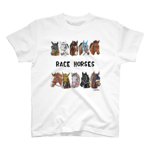 RACE HORSES BLACK スタンダードTシャツ