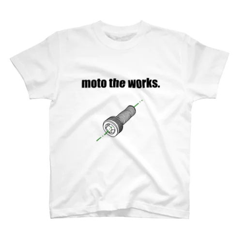 moto the works  ボルト Regular Fit T-Shirt