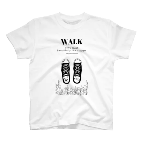 【2023'小さな勇者誕生記念】Let's WALK シリーズ(シロ) スタンダードTシャツ