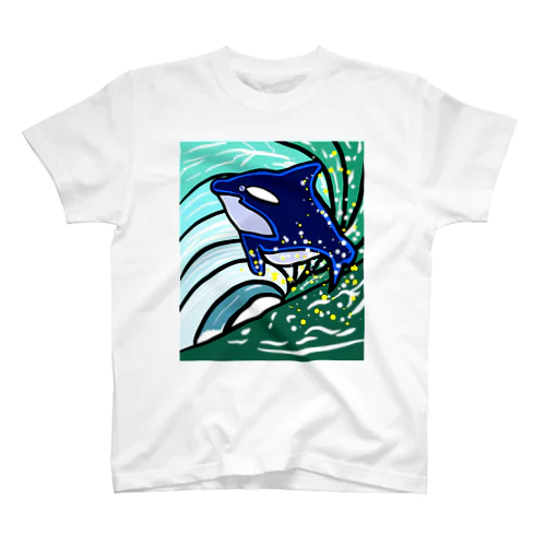 シャチが飛ぶ Regular Fit T-Shirt
