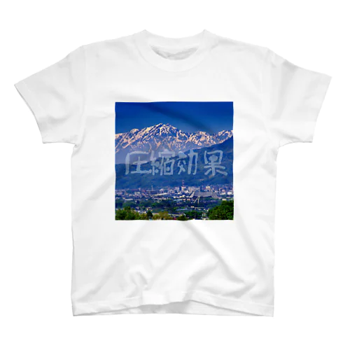 圧縮効果_1（フロントプリント） Regular Fit T-Shirt