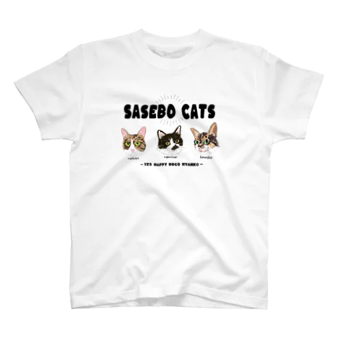 保護猫Tシャツ　佐世保ニャン スタンダードTシャツ