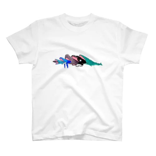 クジラッシュ大イラスト全面のみ Regular Fit T-Shirt