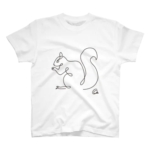 One_Line_Squirrel Regular Fit T-Shirt