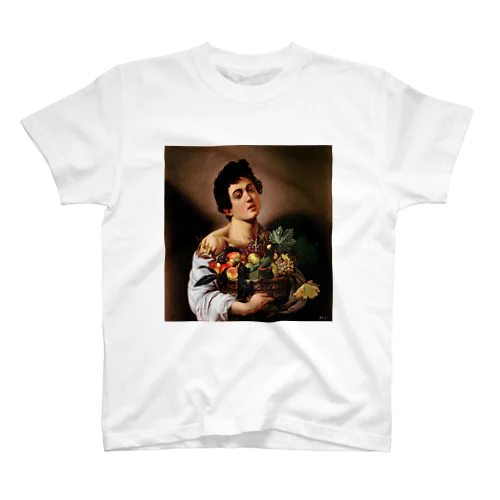 果物籠を持つ少年 / Boy with a Basket of Fruit Regular Fit T-Shirt