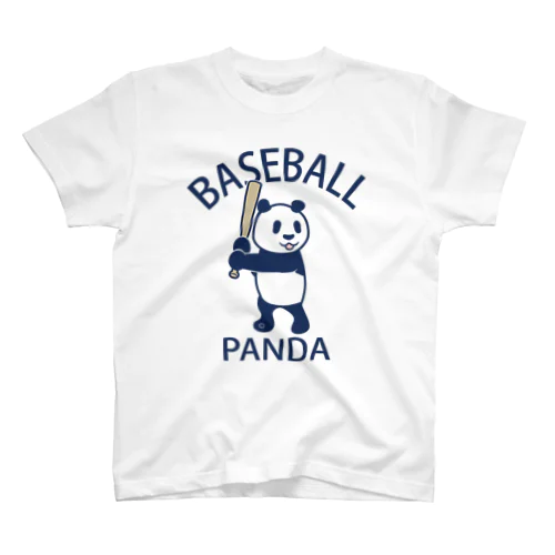 パンダ野球・ベースボール・BASEBALL・バット・アイテム・デザイン・動物・イラスト・アニマル・スポーツ・Tシャツ・・かわいい・選手・全身・PANDA・画像・ホームラン・オリジナル（C） Regular Fit T-Shirt