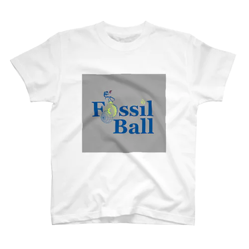 Fossil Ball gray square スタンダードTシャツ