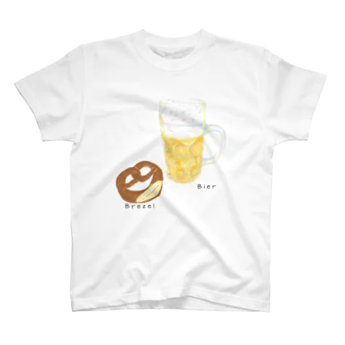 Brezel und Bier ／ブレッツェル＆ビール スタンダードTシャツ