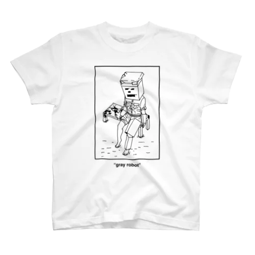 Merry Friends No.4 "gray robot" スタンダードTシャツ