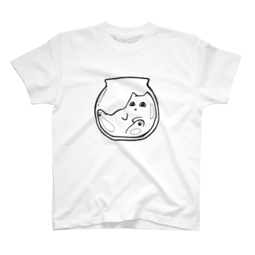 ガラス瓶とねこ Regular Fit T-Shirt