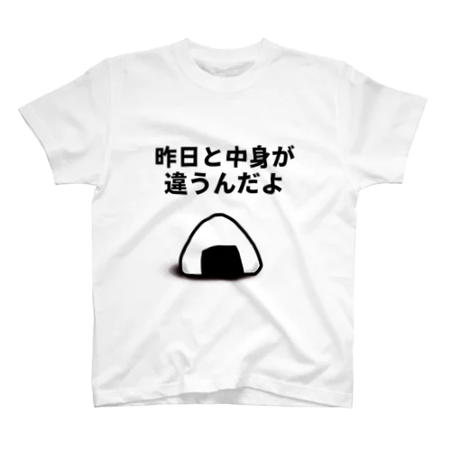 昨日と中身が違うんだよ スタンダードTシャツ