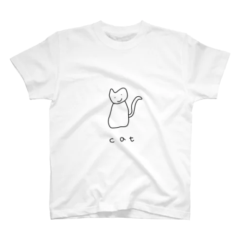 シンプルねこ Regular Fit T-Shirt